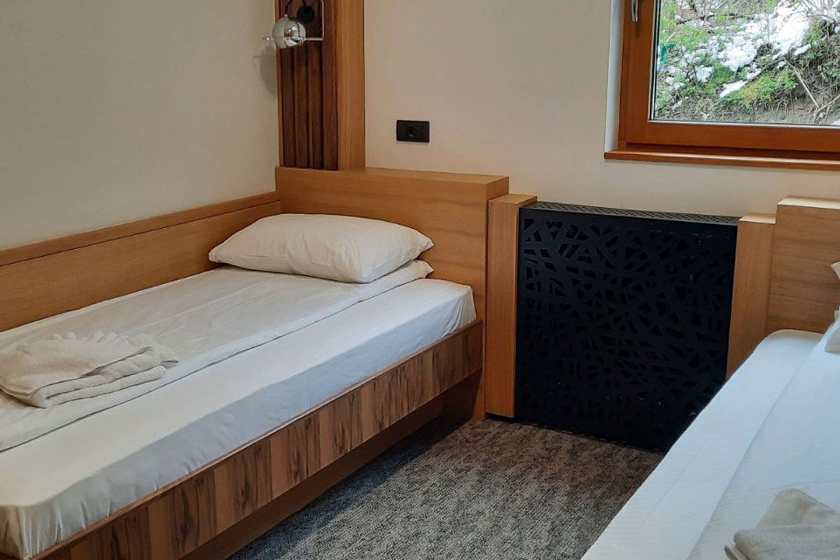 Room with beds
